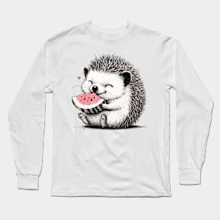 Blissful Hedgehog Delight Long Sleeve T-Shirt